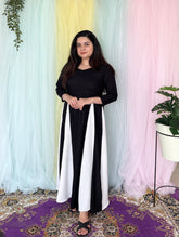 Black & white maxi dress