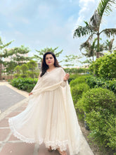 Off White Chiffon Anarkali