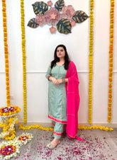 Basil brocade suit set - kasumi.in