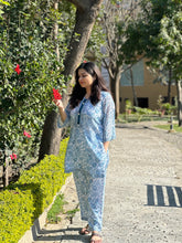 Printed white coord set