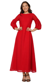 Red Georgette Dress