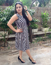 Black And White Striped Dress