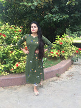 OLIVE GREEN KURTI