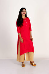 Pink Rayon Kurti