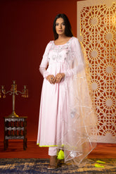 Baby pink anarkali set - kasumi.in