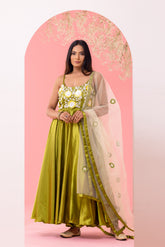 Green anarkali set - kasumi.in