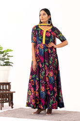 Floral georgette anarkali - kasumi.in