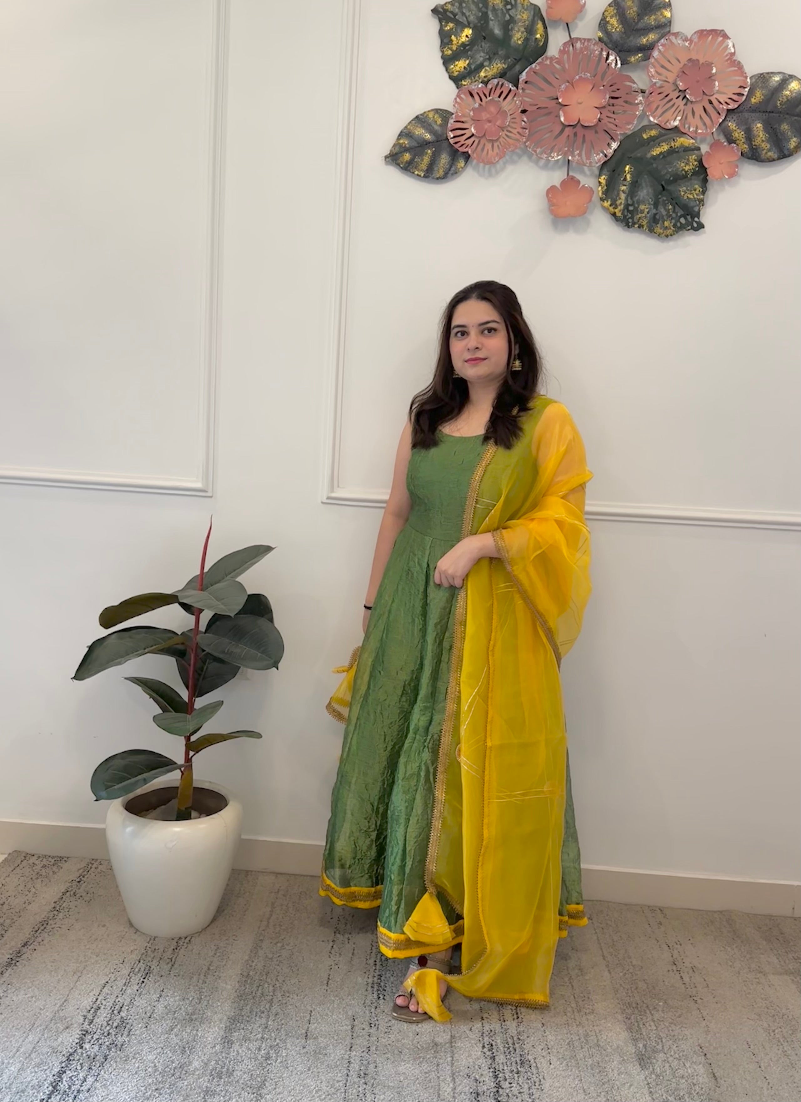 Olive green anarkali kasumi.in Olive green anarkali kasumi.in
