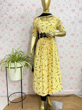 Yellow printed chiffon set - kasumi.in