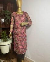 Printed chiffon lurex kurti - kasumi.in