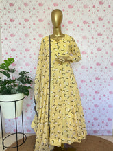 Yellow chiffon anarkali - kasumi.in