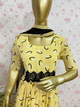 Yellow printed chiffon set - kasumi.in