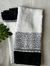 Printed black georgette saree - kasumi.in