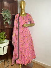 Pink chiffon anarkali - kasumi.in