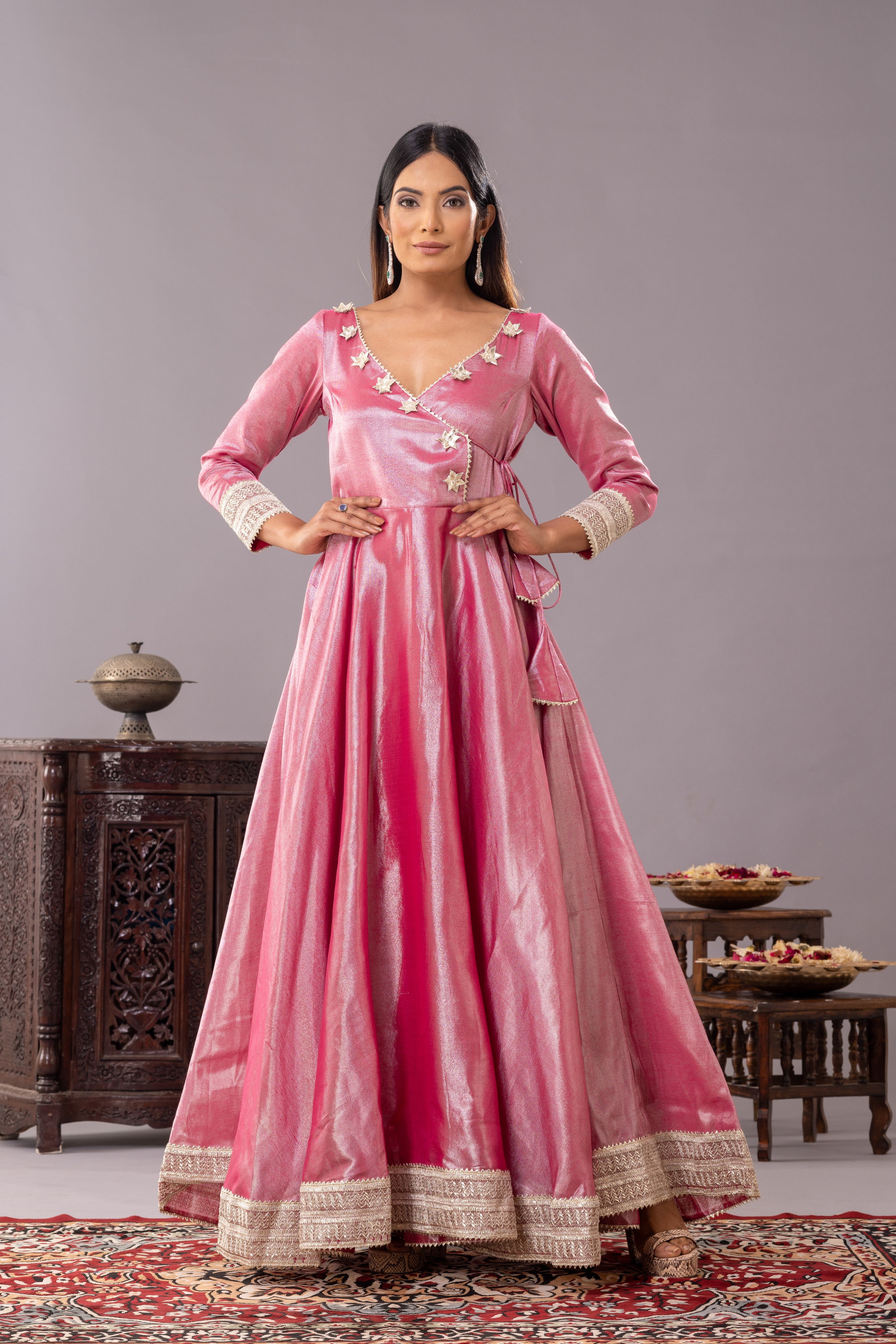 silk anarkali dress Red Suits with Cut Dana Sequins Work this Anarkali gown set is perfect for weddings Mustard Silk Anarkali Suit