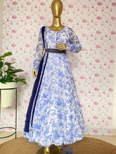 White printed party-wear anarkali set - kasumi.in