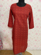 Maroon printed kurti - kasumi.in
