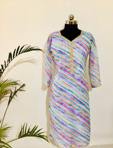 Multicolour lehriya kurti - kasumi.in