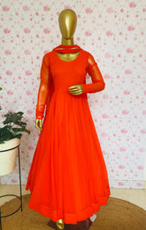 Orange anarkali - kasumi.in