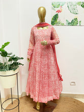 White printed anarkali - kasumi.in