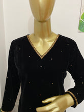 Black velvet kurti - kasumi.in