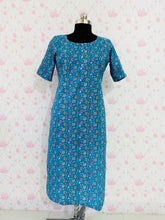 Blue cotton kurti - kasumi.in