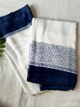 Printed blue georgette saree - kasumi.in