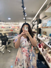 Dreamy Digital Printed Chiffon Maxi Dress