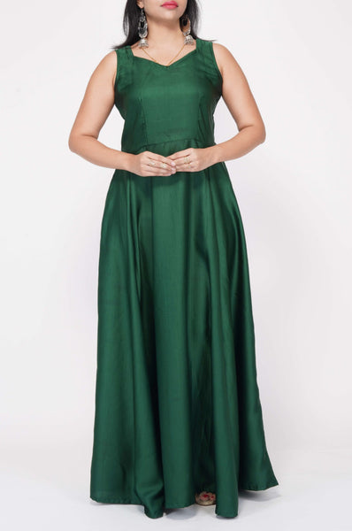 Long Black And Dark Green Two Tones Off-the-Shoulder Evening Formal Dresses  | LizProm