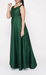 Green Silk Gown