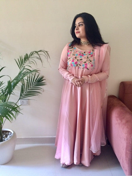 Rose Satin Dress
