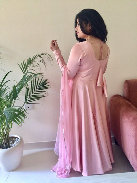 Rose Satin Dress