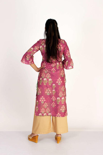 Cotton Silk Straight Kurti