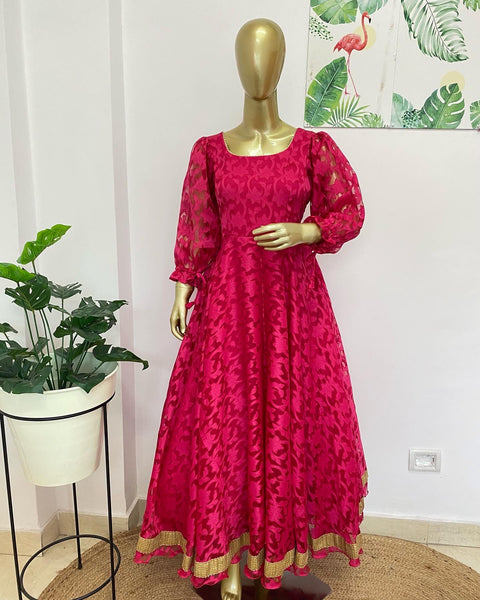 Magenta anarkali