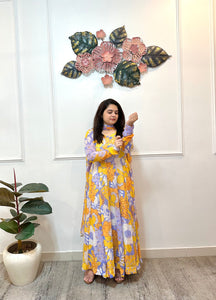 Floral anarkali