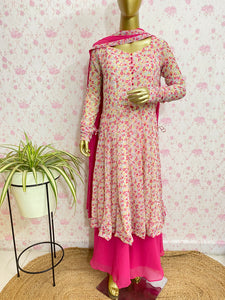 Chiffon kurti set