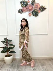 Floral green co ord set - kasumi.in