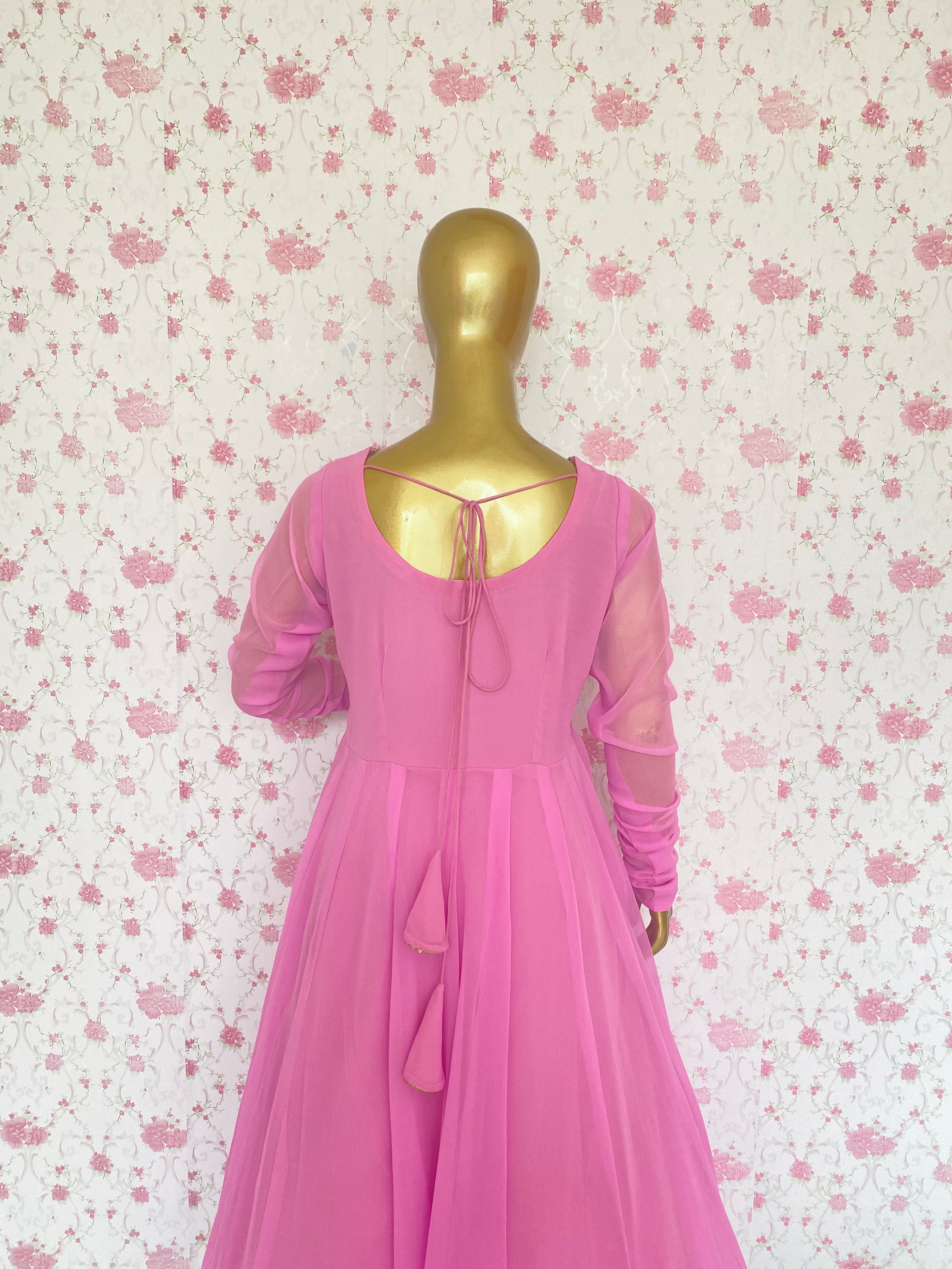 Persian pink anarkali - kasumi.in