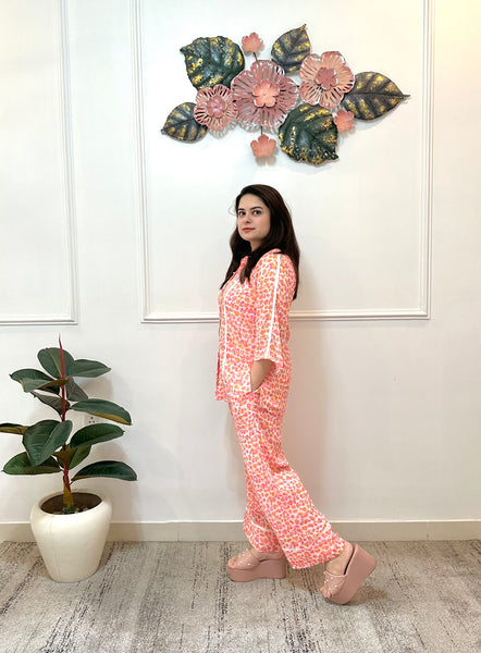 Leopard print co ord set
