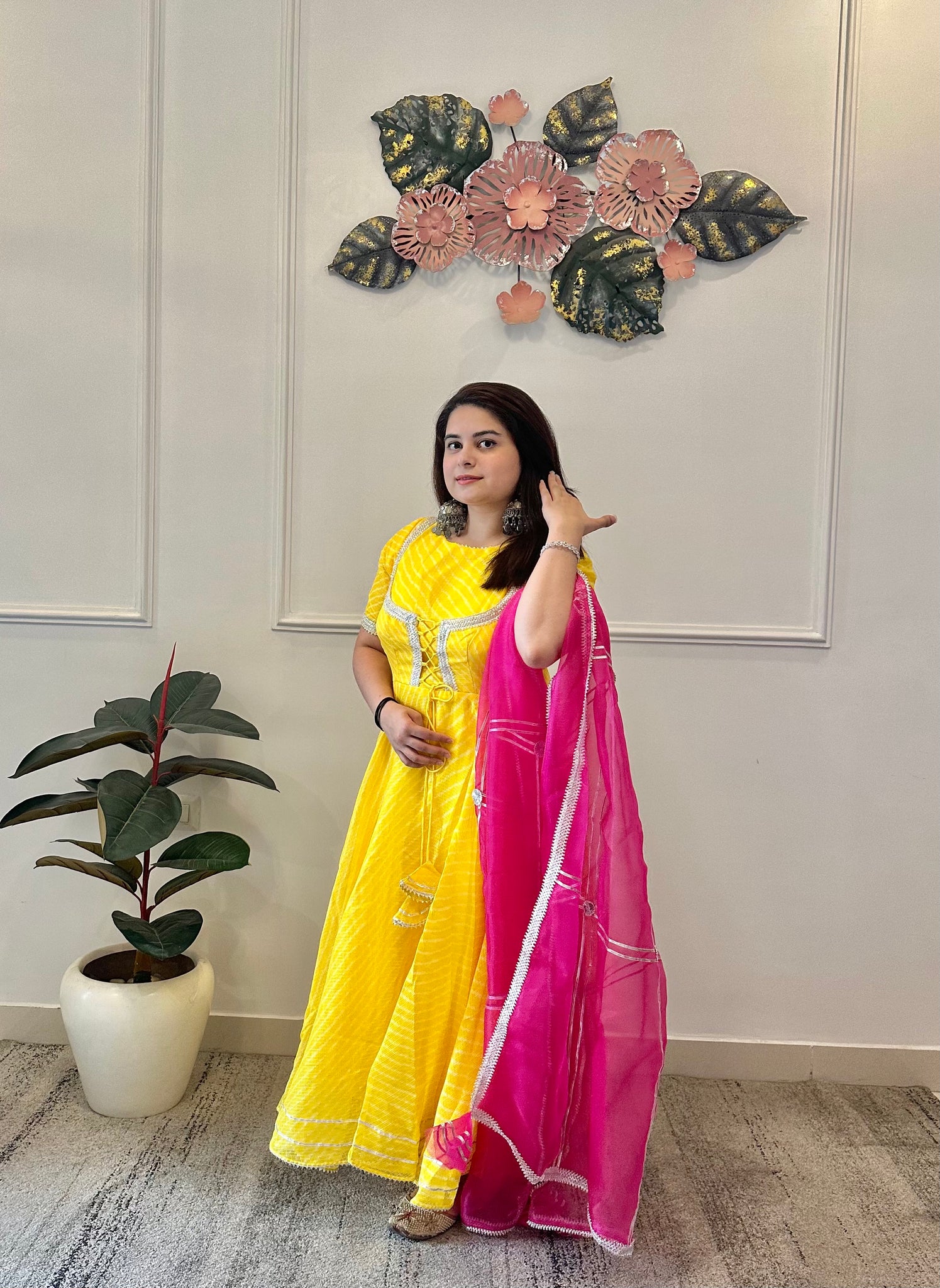 Yellow kota doriya set