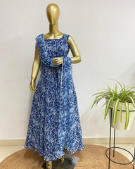 Blue lurex dress - kasumi.in