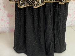 Black georgette dress - kasumi.in