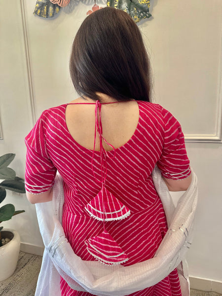 Pink kota doriya set