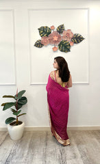 Wine shaded georgette saree - kasumi.in