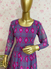 Printed georgette dress - kasumi.in