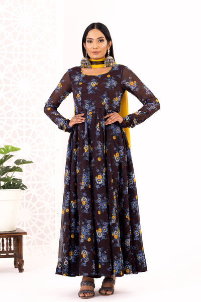 Floral anarkali set