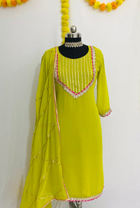 Lime suit set