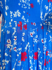 Blue printed party wear suit set - kasumi.in