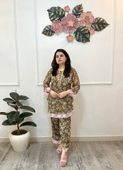 Floral green co ord set - kasumi.in