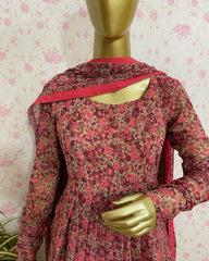 Printed georgette dress - kasumi.in